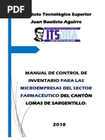 Manual de Control de Inventarios Recomendado Al Sector Farmacéutico - Corregido - Nina