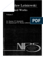 (Nijhoff International Philosophy Series) Stanislaw Lesniewski - S. J. Surma Et Al. (Eds.) - Collected Works. 1, 2-Springer (1991)