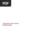 Muni Budhu Solution Manual PDF