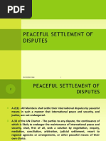 Peaceful Settlement of Disputes