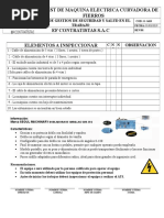 Chek-List - Maquina Dobladora de Fierros