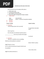 A Detailed Lesson Plan About Verb and Its Kind