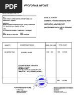 Black Eye Beans Proforma Invoice To Waird