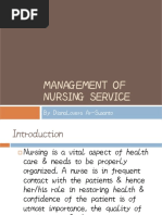 Management of Nursing Service