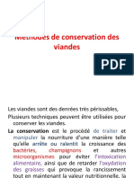 Méthodes de Conservation Des Viandes