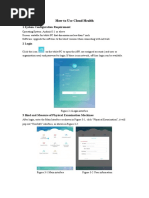 Operating Instructions For Cloud Health