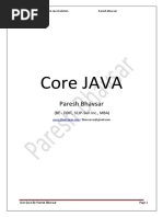 Core Java Book by Paresh Bhavsar Version 3.0