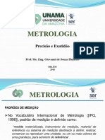 Aula 3 - Metrologia Exatidão e Precisão