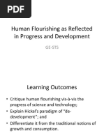 GE STS - Human Flourishing As Reflected in Progress and Development