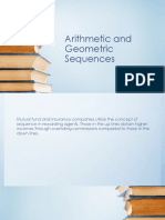 Arithmetic and Geometric Sequences