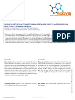 Villavicencio 2016 - MICROPIN - Método Alternativo para Restaurar Dientes Anteriores Con Fractura Coronaria Extensa