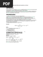 Ejercicios de La Distribución Binomial Resueltos Con Excel