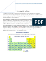 Formulación Química