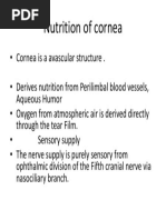 Nutrition of Cornea