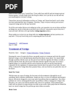 Treatment of Vertigo: Comments (7) Add Comment