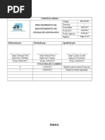 Procedimiento de Mantenimiento de Celdas