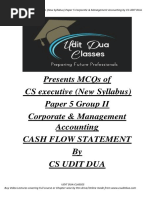 MCQ - Cash Flow Statements