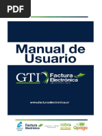 Manual - Usuario GTI FACTURA ELECTRONICA