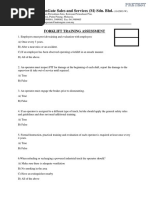 Forklift Training Assessment