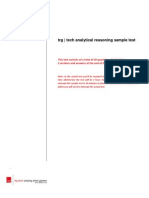 Analytical Test Sample