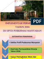 Implementasi Permenkes 75 Tahun 2014 (Paparan Unimus)