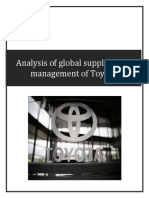 SCM REPORT On TOYOTA