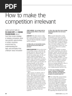 Kim, W. C., & Mauborgne, R. (2005) - How To Make The Competition Irrelevant