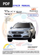 Mahindra Rexton RX7 REPAIR MANUAL MAN 00216 Part 6 of 7 Rev 1