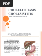 Cholelithiasis Cholesistitis: Group 2 Case Presentation (07-27-10)