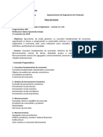 Plano de Ensino - Economia - TEP000109