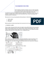 Cara Menggunakan Vernier Caliper PDF