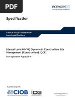 N025079 Edexcel Level 6 NVQ Diploma in Construction Site Management 170511 PDF