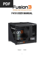 Fusion 3 F410 3D Printer Manual