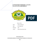 Laporan Praktikum Analisa Kualitatif Karbohidrat