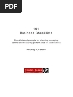 101 Business Checklists