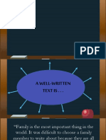 Properties of A Well-Written Text