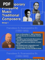 Contemporary Philippine Music Traditional Composers