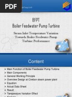 Presentasi BFPT Dhimas A.D.H (Variation Inlet Steam Temperature To BFPT Performance)