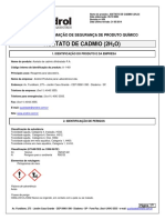 FISPQ Acetato de Cádmio Diidratado