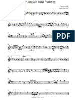 Happy Birthday Tango Variation Violin I PDF