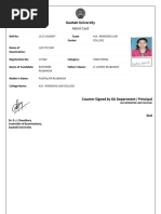 Exam Admit Card