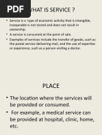 Distribution of Services