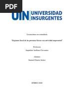 Obligaciones Fiscales de Personas Fisicas Con Actividad Empresarial