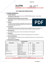 Service Bulletin: Aft Cabin Heat Modification