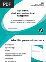 The Treatment and Management of Selfharm in Emergency Departments Slide Set Powerpoint 189897661