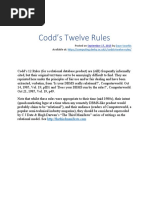 Codd 12 Rules