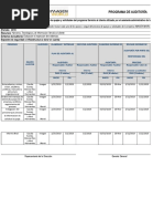 Formato Programa de Auditoria