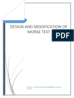 Design and Modification of Morse Test Rig