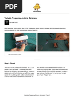 Variable Frequency Arduino Generator