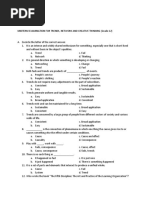 Midterm Examination For Trends